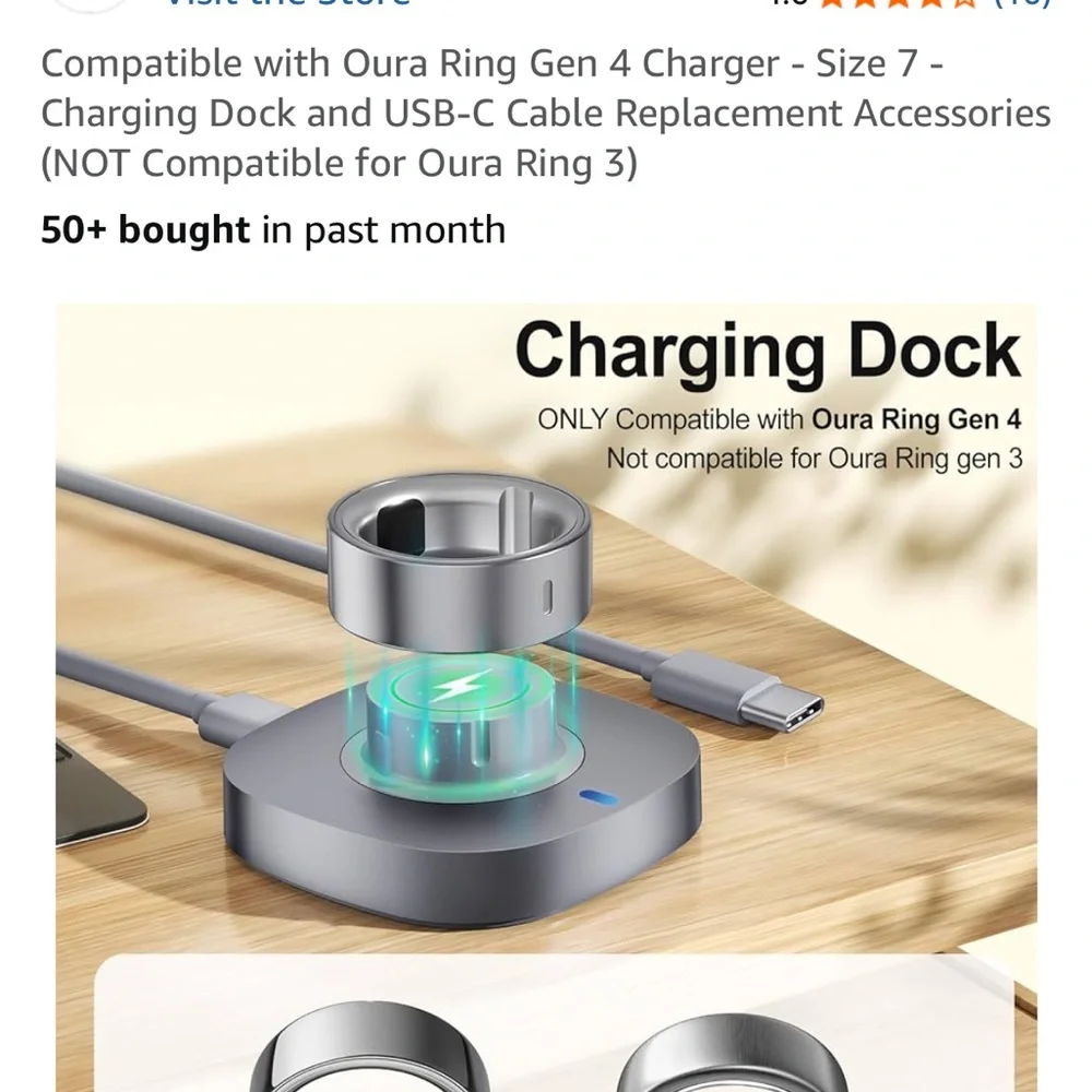 Silver Oura Ring Gen 4 Size 7